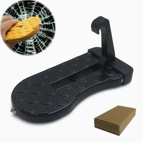 Multifunctional Universal U Shaped Hook Pedal, Mini Foot Pedal Ladder with Safety Hammer Function