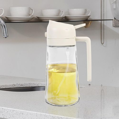 olive oil spray bottle cooking oil sprayer can spritzer air fryer er Baking Dispenser pump Pourer pp white glass bottle foggy