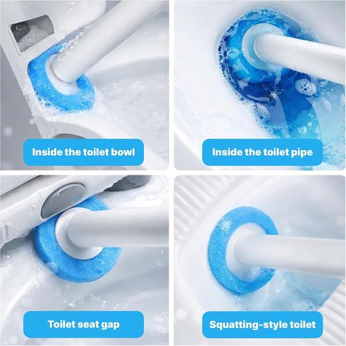 Disposable Toilet Brush, Toilet Wand Cleaning System, Bowl Scrubber