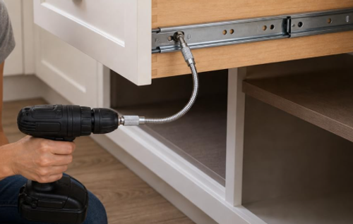 Flexible Drill Bit Extension, 360° Bendable Shaft for Tight Spaces