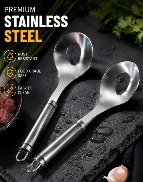 304 Stainless Steel Meatball Scoop – Manual Squeeze-Action Tool for Making Meatballs and Fish Balls