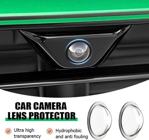 Car Camera Lens Protector,2PCS Clear Backup Camera Protective Cover,Anti-Rain Car Reversing Cameras Protection,High-Transparency Auto Backup Cameras Protective Sticker for Front BumperCamera