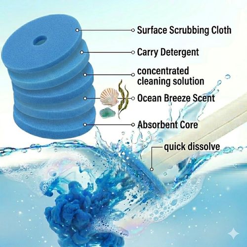 Disposable Toilet Brush, Toilet Wand Cleaning System, Bowl Scrubber