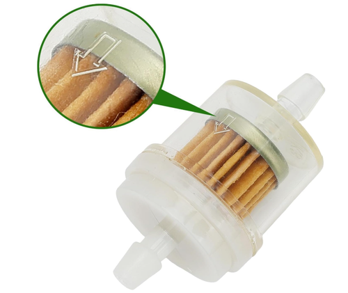 Inline Fuel Filter Replace for Motorcycle Mini Bike Dirt Bike Moped ATV Scooter Go Kart Small Engine Lawn Mower Snow Blower Parts Universal 40 Micron Gas Fuel Filter 10 Pack