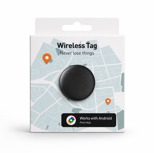 Android Smart Tracker Tags, Bluetooth Luggage Tracker with Keychain, Compatible with Find Hub app, Item Locator for Key, Wallet, Suitcase, Bags, IP67 Waterproof, Battery Include