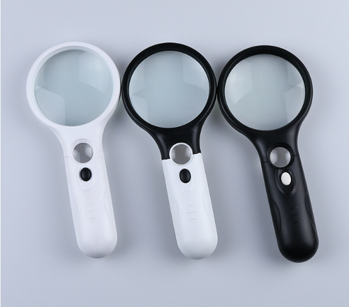 New Original Handheld 3X 45X Illuminated Magnifier Microscope Magnifying Glass Aid Reading for Seniors Loupe Jewelry Repair Tool