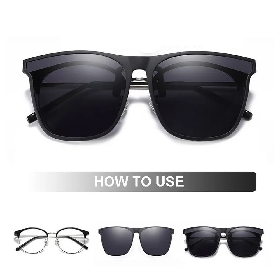 Clip-on Polarized Lenses for Myopia (Invisible or Low-Profile Style)