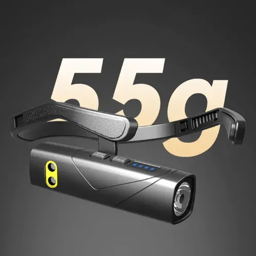 Side-Mount Motion Sensor lamp with 90° Wide-Angle LED, Hands-Free Light for Fishing Hiking Camping, Ergonomic Waterproof Design for Outdoor Adventures