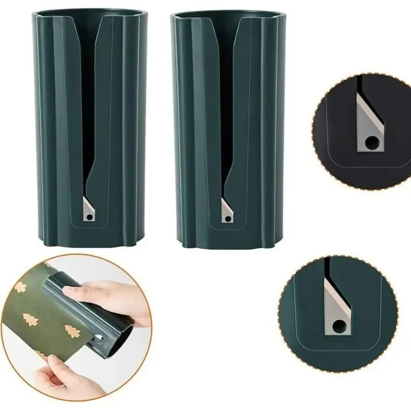 Portable Cylindrical Gift Wrapping Paper Cutter – Ideal for Florists