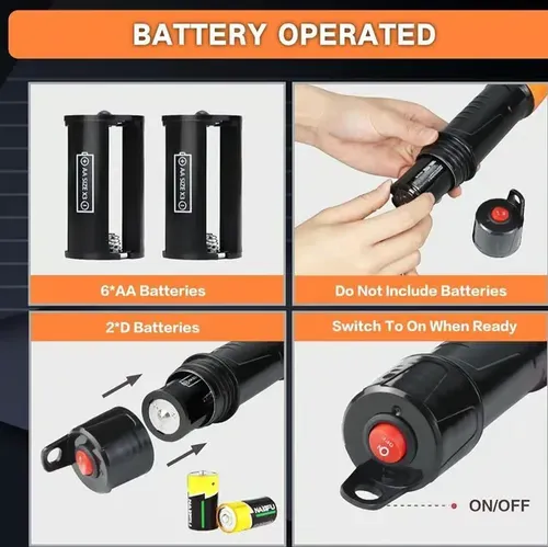 Gas Transfer Pump Battery Powered - Fuel Transfer Pump with Nozzle - Battery Operated Gas Pump With 3 FT Long Hose 2.2 GPM Transfer Pump For Water Kerosene Gas Can