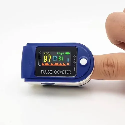 Pulse Oximeter Fingertip, Large OLED Display Pulse Oximeter Finger Oximetry Blood Oxygen Saturation Monitor for Heart Rate and SpO2, Portable Oximeter