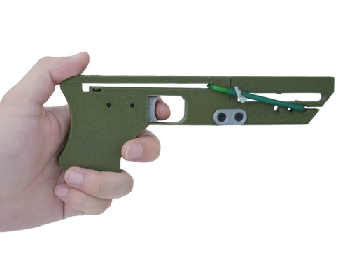 Creative Card-Style Slingshot Stress-Relief Toy Pendant – Outdoor 4080 Rubber Band Slingshot