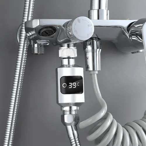 Shower Temperature Sensor with LED Display and 1    2 Inch Standard Interface