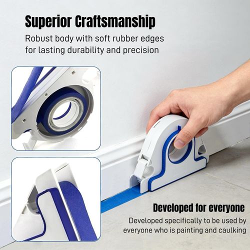 Painters Tape Applicator, Masking Master Tape Dispenser  Scraper, Masking Paint Tape Applicator Set for Painting Trim, Wall and Floor Painting