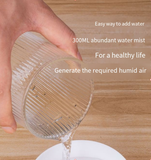 USB Home Wood Grain Flower Humidifier Quiet Office Mini Aroma Diffuser Mushroom Vase Humidifier