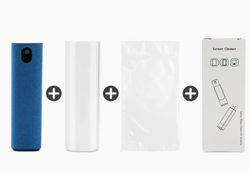 Screen Cleaner 3-in-1 Fingerprint-Proof Screen Cleaner 2 Pieces Screen Cleaning Spray Bottle Microfibre Cloth Fingerprint Proof for Phones Laptop Monitors Car Screens with Cleaning Pen