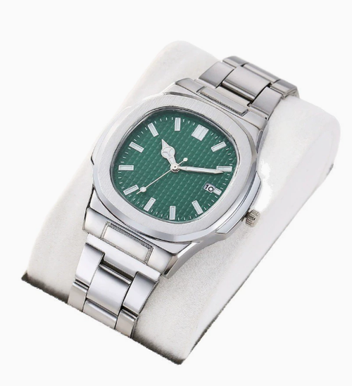 Men's Square Quartz Watch with Steel Band — Trendy, Sporty, and Minimalist Calendar Wristwatch. New Arrival: Square Sports Watch with Calendar and Steel Strap. Men's Business-Casual Quartz Wristwatch — A Trendy, Versatile, and Water-Resistant Men's Timepiece.