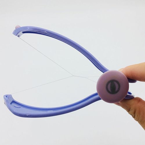 Facial and chin hair remover, manual, stable, convenient, multi-purpose, safe beauty tool, cotton thread, spring hair removal tool for women, shaver