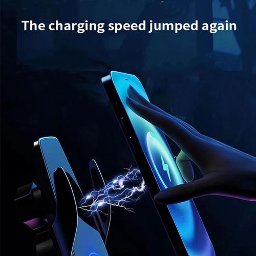 Compatiable for M1 Electric Opening Closing Wireless Fast Charging Air Outlet Car Holder(Black)