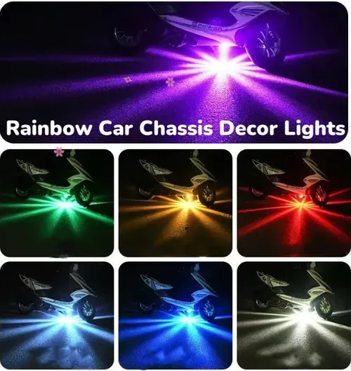 Motorcycle & Car Chassis LED Accent Lights (Strobe Effect) – 2-Piece Set
