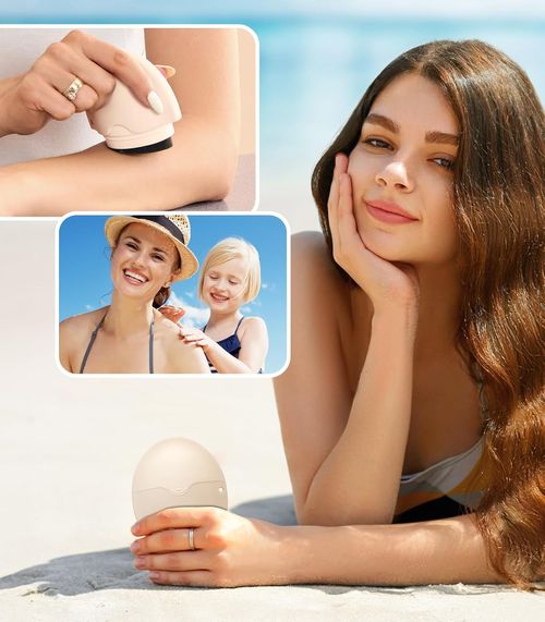 Sunscreen Applicator for Kids, Adults & Families,Free Refillable Roll on Sponge Sunscreen, Suncream & Lotion, Sun Screen Applicator, Perfect Size for Travel