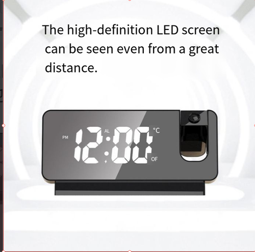 Student LED Mirror Alarm Clock English Introduction