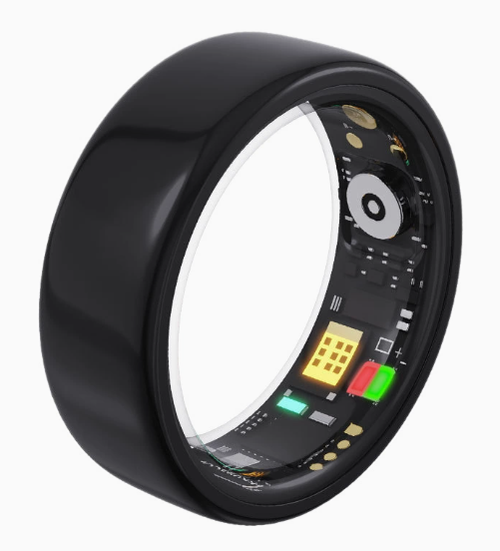TK5 Smart Ring Bluetooth Band: Monitors Heart Rate, Blood Pressure, Blood Oxygen, Sleep, Exercise, Steps, Waterproof, and Takes Photos