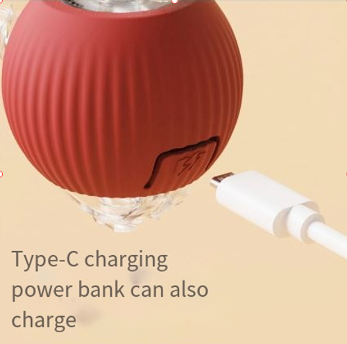 Cat Dog Toy Ball Self Entertaining Pet Toy, Bite Resistant Interactive Ball for Kittens Puppies, Boredom Relief Pet Supplies