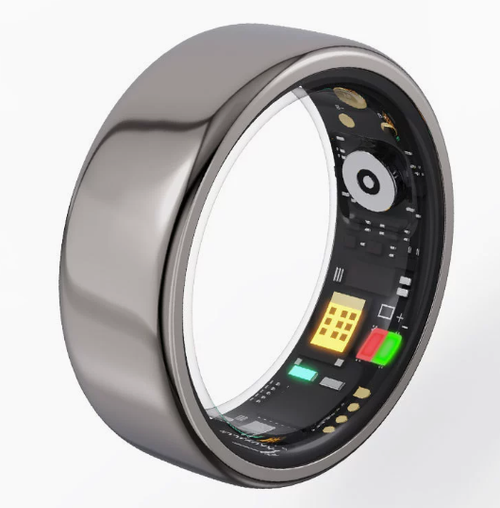 TK5 Smart Ring Bluetooth Band: Monitors Heart Rate, Blood Pressure, Blood Oxygen, Sleep, Exercise, Steps, Waterproof, and Takes Photos
