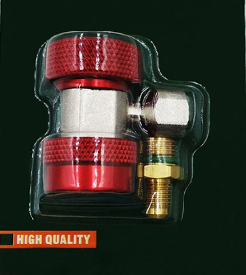 Car air conditioning refrigerant gauge quick connector R134a high and low pressure adjustable connector, air conditioning refrigerant charging quick connector, car R134a high and low pressure adjustable connector, car refrigerant quick connector, air conditioning refrigerant charging tool, high and low pressure universal.