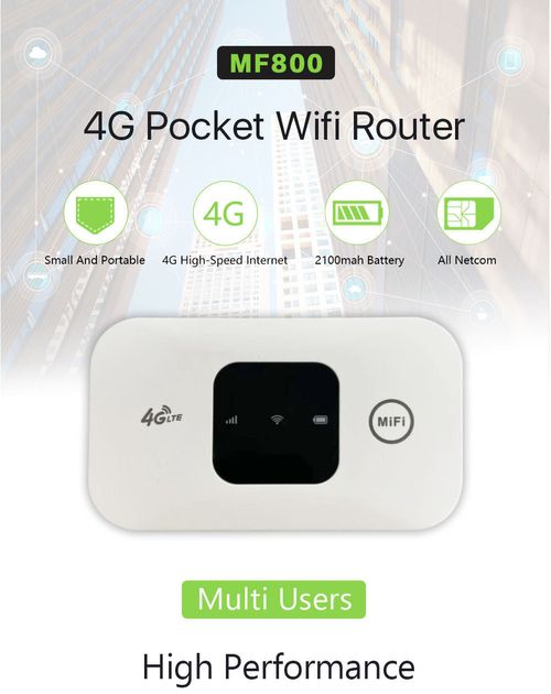 4G LTE Portable Mobile WiFi Hotspot - 150Mbps High SpeedPocket 4G WiFi Router - Stay Connected Anywhere, Anytime