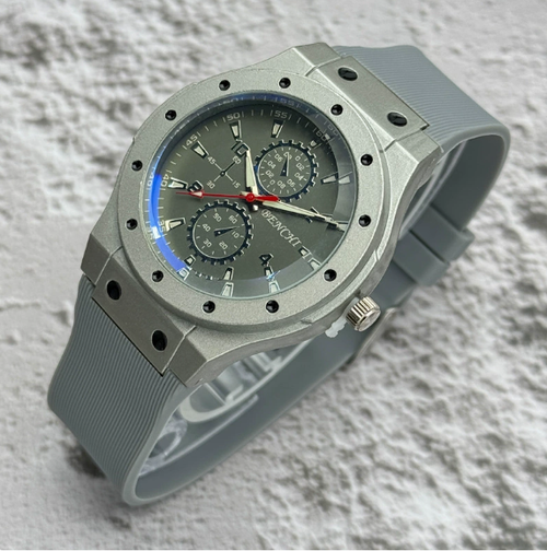 New Men's Blue-Light Watch: Casual Sports Quartz Watch with Silicone Strap Stylish & Trendy Men's Watch: Sports Quartz Watch with Blue-Light Mirror and Silicone Band — Eye-Protecting Men's Quartz Watch, a Versatile Casual-Sports Model with Silicone Strap