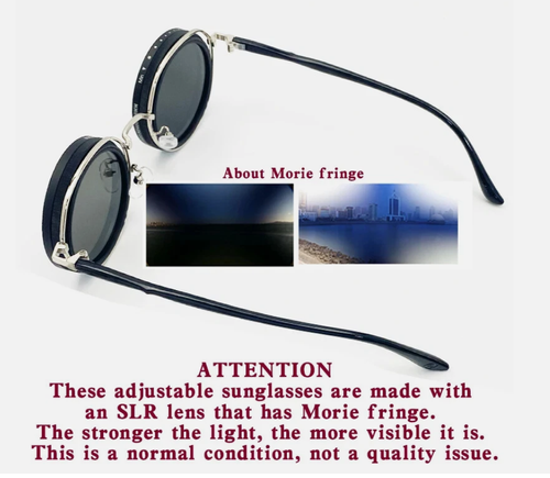Nd-400 9 Gears Round Polarized Adjustable Dimming Men Sunglasses