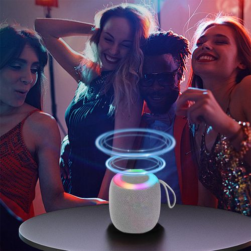 Bluetooth Speaker, Portable Wireless Speakers with Stereo Sound, IPX6 Waterproof, LED Lights, Bluetooth 5.3, 12H Playtime for Shower Outdoor Party Beach Camping