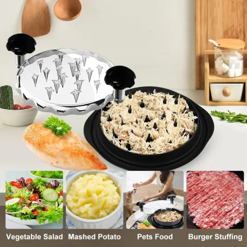 Ukeetap 10 Pro Large Meat Shredder Tool Twist for Seafood, Chicken, Beef, Black