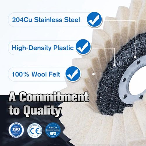 Wool Polishing Wheels Buffing Pads Angle Grinder Accessories Grinding Disc forMetal Glass Ceramic Polishing l Glass Ceramic PolishingTools  Hardware -Hard