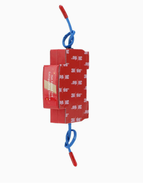 Thermal aerosol fire extinguishing stickers, car fire extinguishers, engine compartment fire suppression systems, automatic sensor cars