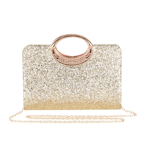 Women's Sequins Glitter Clutch Purse Shoulder Bag for Evening Wedding, Prom Party Crossbody with Chain