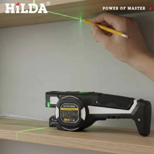 2-in-1 laser rangefinder, laser measuring tape, infrared rangefinder, steel measuring tape, indoor measuring instrument, crosshair for decoration.