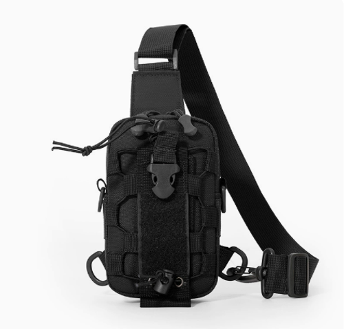 Tactical Sling Bag, Waterproof Chest Pack Adjustable Crossbody Backpack for Men Women Outdoor Sports Climbing Camping