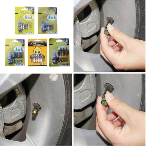 Leak Proof Tire Pressure Valves Caps Detection with Digital Display Gauge Indicators Alerts for Car Monitorings