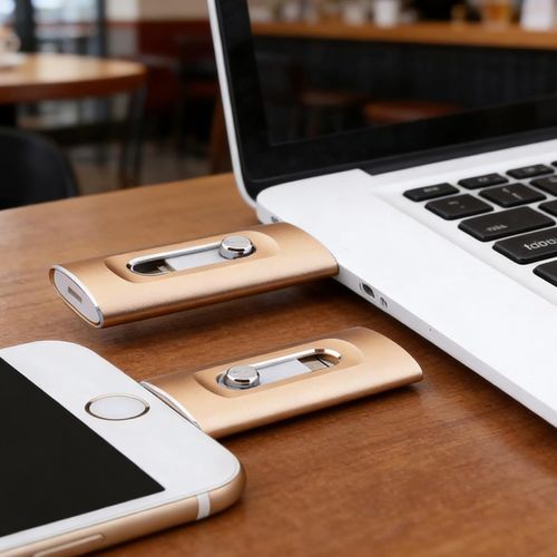 3 in 1 Portable High Speed USB 3.0 Memory Storage for iPhone iPad & Computer, USB 3.0 Portable Storage Device with Lightning Connector (64, GB)