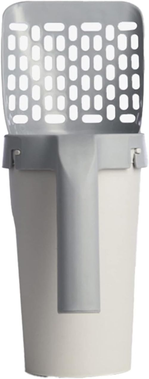 Cat Litter Shovel,Integrated Detachable Deep Shovel Holder, Large Capacity Portable Litter Shovel with Poop Sifting