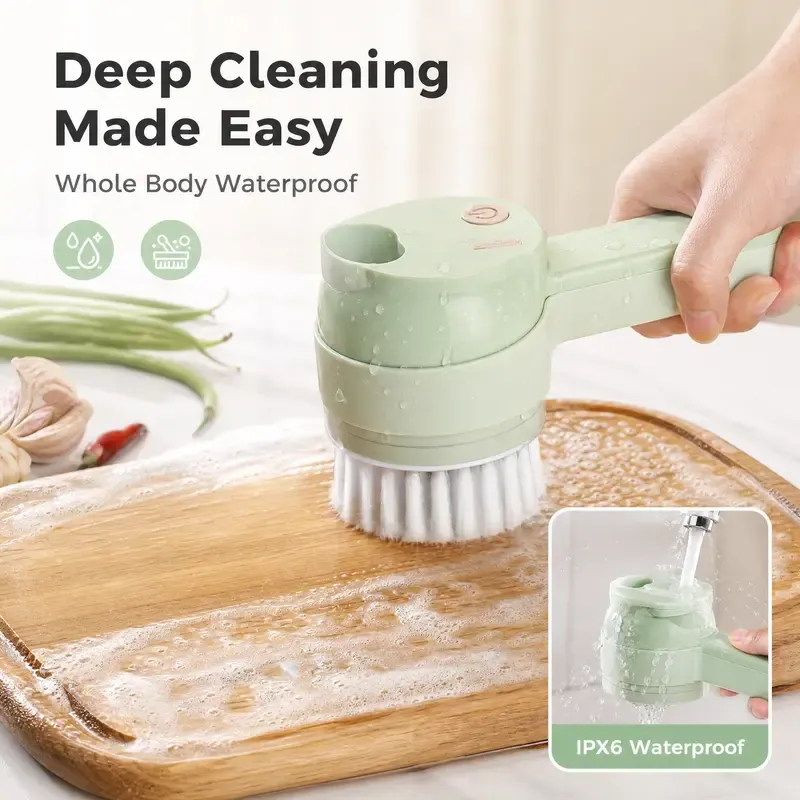 Multifunctional Electric Vegetable Chopper – Handheld Home Tool for Mincing Garlic, Chopping Chili Rings & Scallions, and Mincing Ginger or Slicing Garlic