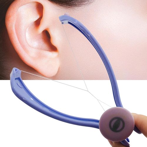 Facial and chin hair remover, manual, stable, convenient, multi-purpose, safe beauty tool, cotton thread, spring hair removal tool for women, shaver