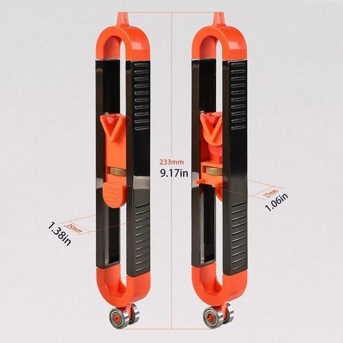 Precise Contour Scribe Tool with Lock for Pencil - Woodworking Edge Corner Measuring Profile Duplicator