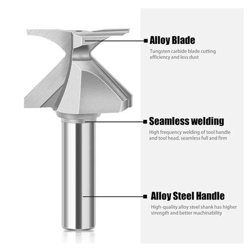 R8  Solid Carbide Router Bit for Curved Grooving – Designed for Woodworking on Engraving Tables