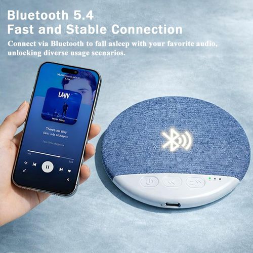 Bluetooth pillow speaker for Hyundai S1, ultra-thin Bluetooth pillow speaker with white noise timer, wireless sleep aid