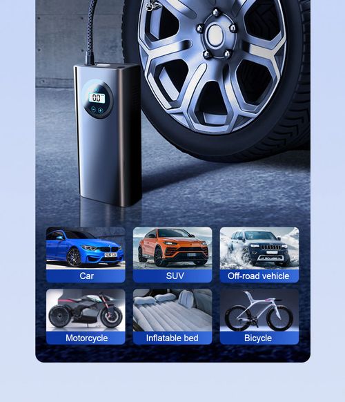 Large battery wireless digital display air pump portable multi-functional handheld car air pump