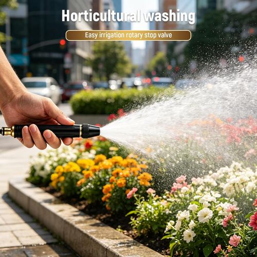 2026 Upgrade Heavy Duty High Pressure Hose Nozzle - Adjustable Booster Home High Pressure Car Wash Water Gun with Booster Nozzle, Portable Water Hose Nozzle Lawn, Garden, and Plant Watering